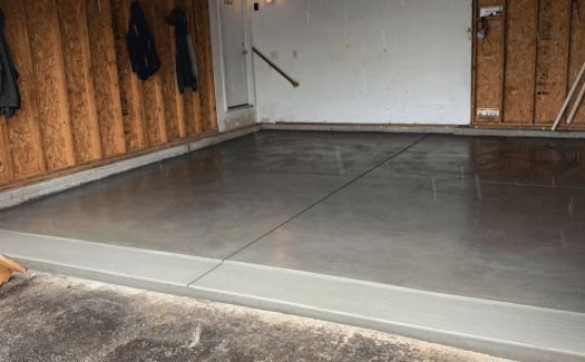 Standard Concrete Garage Floor